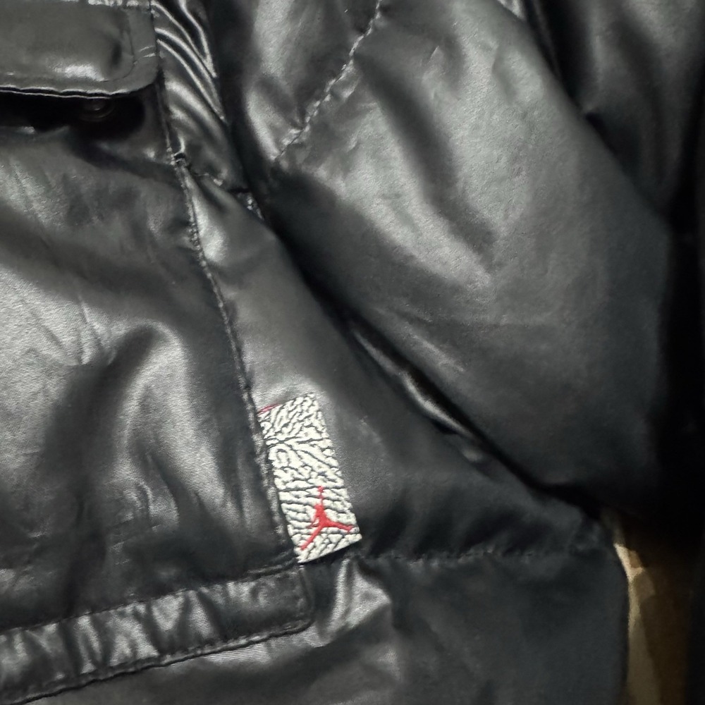 Jordan Military 550 Down Parka Mens XL Black Puffer Full Zip Pockets Outdoor - Picture 3 of 10